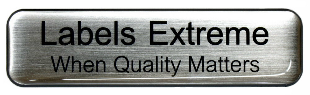 Two Line Domed Name Tag with Magnet